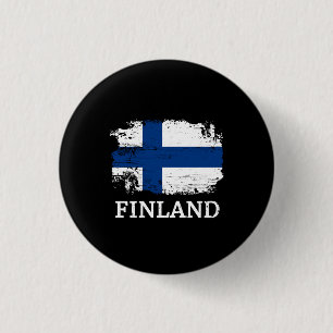 Finland 3 Cm Round Badge