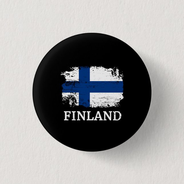 Finland 3 Cm Round Badge (Front)