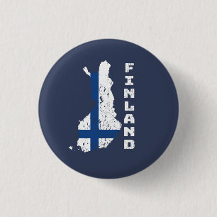 Finland 3 cm round badge