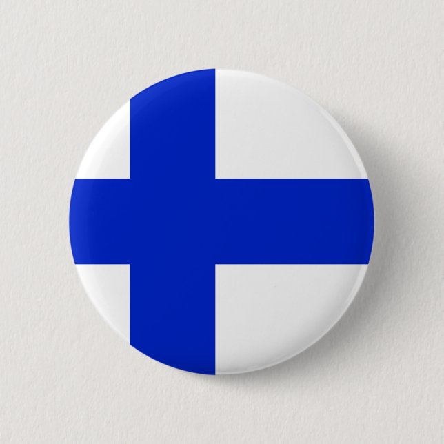 Finland 6 Cm Round Badge (Front)