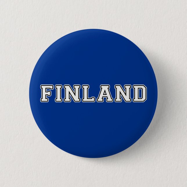 Finland 6 Cm Round Badge (Front)