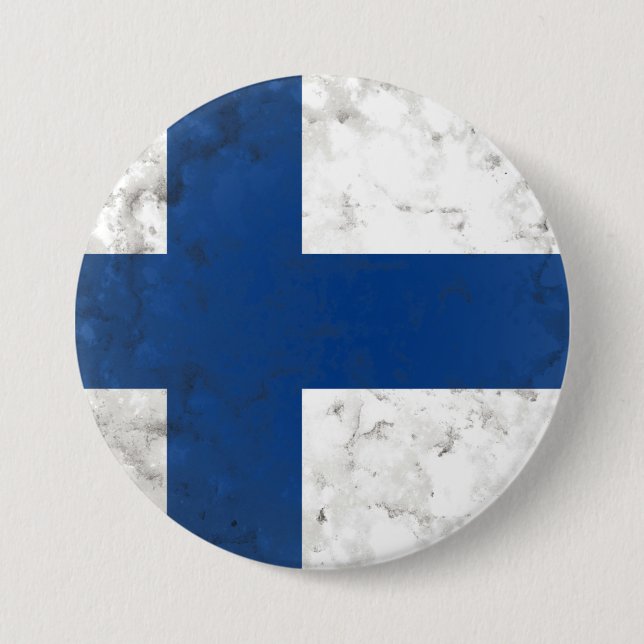 Finland 7.5 Cm Round Badge (Front)
