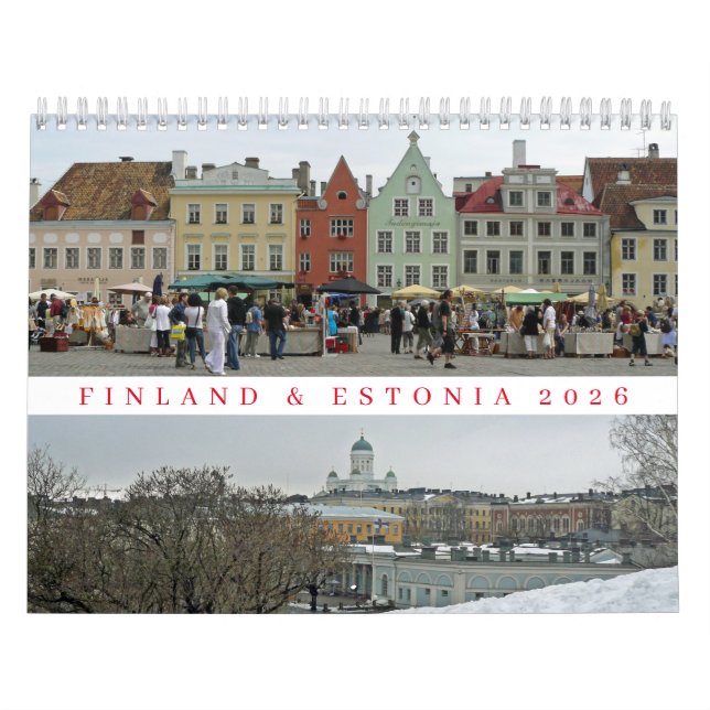 Finland and Estonia 2026 calendar (Cover)