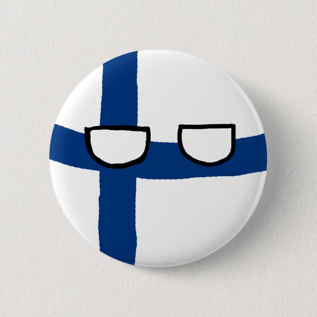 Finland Ball 6 Cm Round Badge (Front)