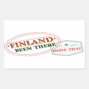 Finland Been There Done That Rectangular Sticker