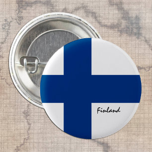 Finland button, patriotic Finnish Flag fashion 3 Cm Round Badge