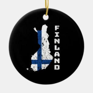 Finland Ceramic Ornament