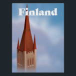 Finland Church  Poster<br><div class="desc">Finland Church travel poster.</div>
