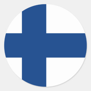 finland classic round sticker