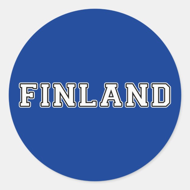 Finland Classic Round Sticker (Front)