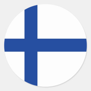 finland classic round sticker
