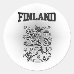 Finland Coat of Arms Classic Round Sticker