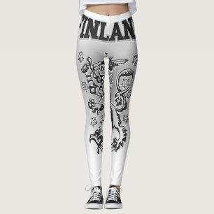 Finland Coat of Arms Leggings