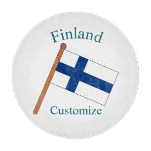 Finland Country Flag Thunder_Cove Cutting Board