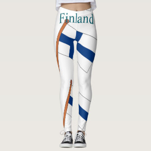 Finland Country Flag Thunder_Cove Leggings