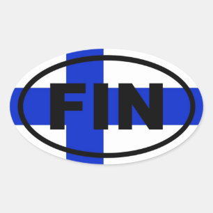 Finland - FIN - European Oval Sticker