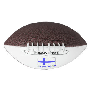 Finland Finnish Flag Black Personalisation Football