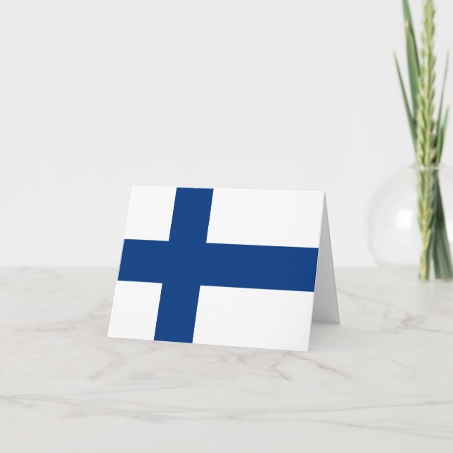 Finland (Finnish) Flag Card (Front)
