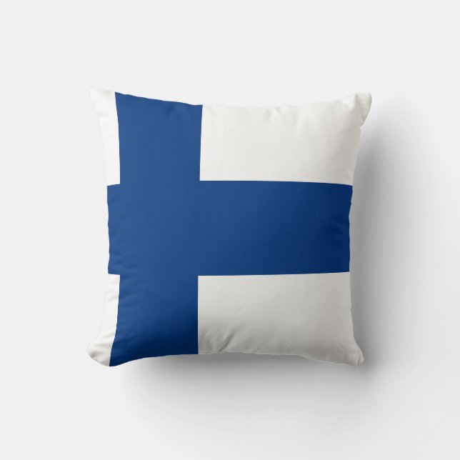 Finland (Finnish) Flag Cushion (Front)