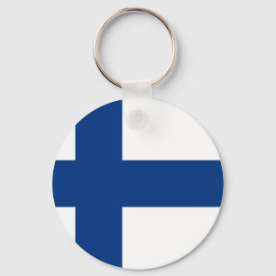 Finland (Finnish) Flag Key Ring