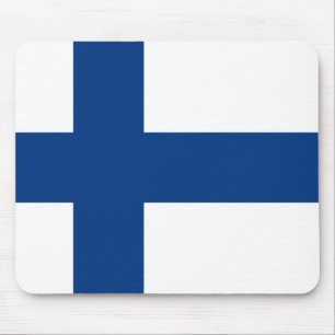 Finland (Finnish) Flag Mouse Pad