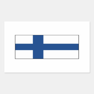 Finland – Finnish Flag Rectangular Sticker