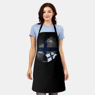 Finland flag apron