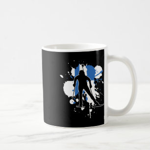 Finland Flag Biathlonist - Finnish Biathlon Coffee Mug