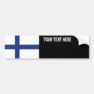 Finland Flag Bumper Sticker