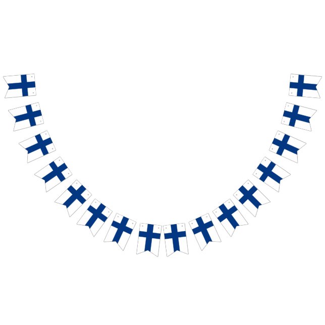 Finland flag bunting banner (All)