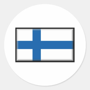 Finland Flag Classic Round Sticker