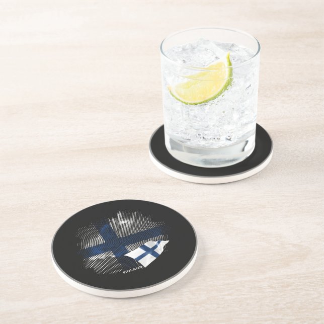 Finland flag coaster (Side)