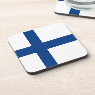 Finland flag coaster