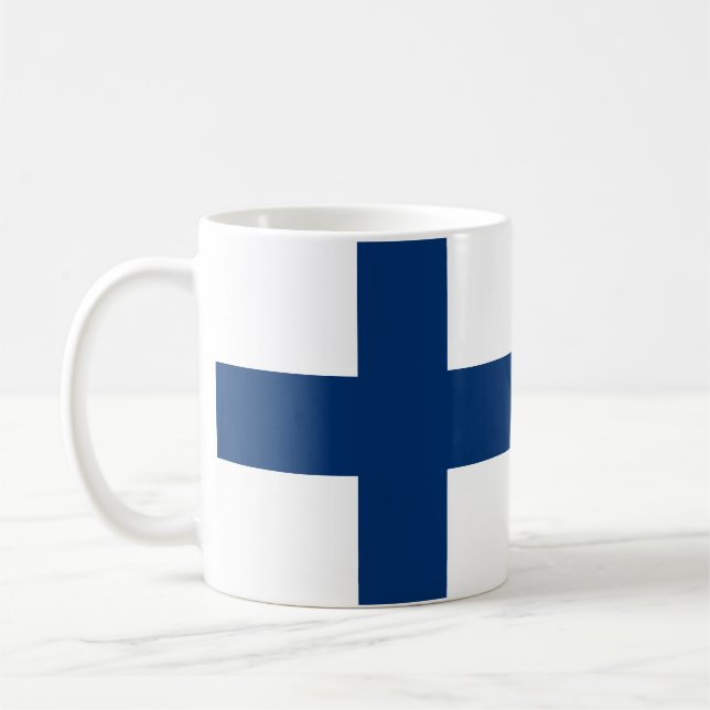 Finland Flag Coffee Mug (Left)
