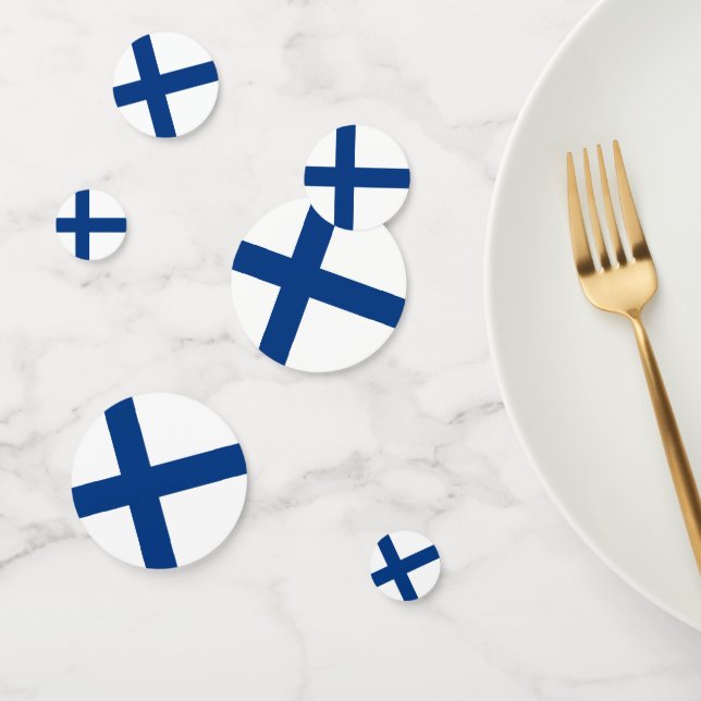 Finland flag confetti (Group)