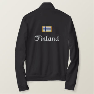 Finland Flag Embroidered Jacket