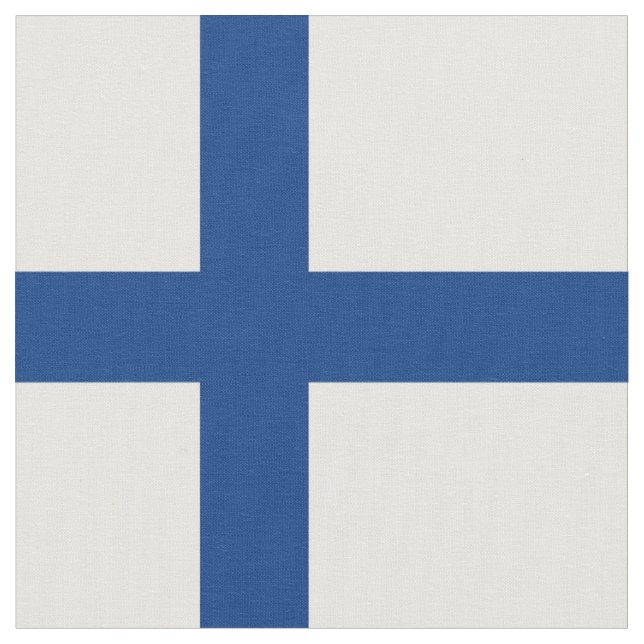 Finland flag fabric (Close Up)