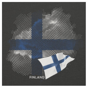 Finland flag fabric
