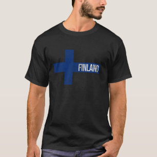 FINLAND FLAG FINNISH FINN SCANDINAVIAN NORDIC CROS T-Shirt