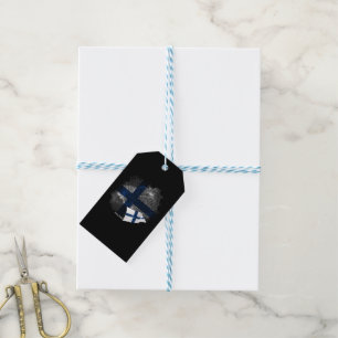 Finland flag gift tags