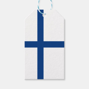 Finland flag gift tags