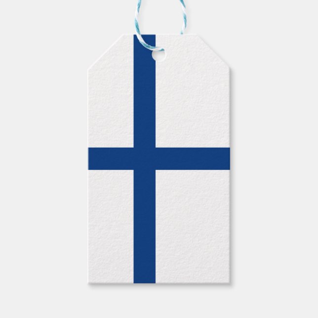 Finland flag gift tags (Front)
