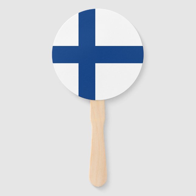 Finland flag hand fan (Front)