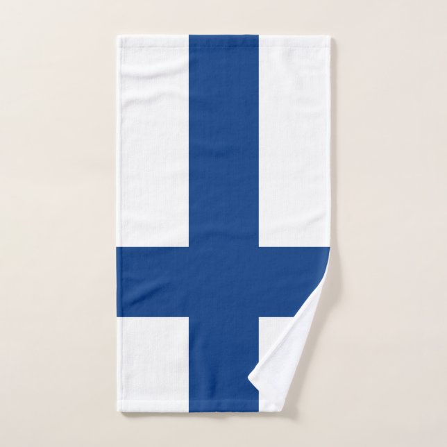 Finland flag hand towel (Hand Towel)