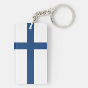 FINLAND FLAG KEY RING