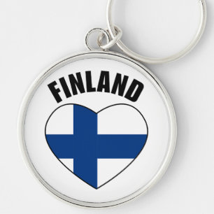 Finland flag key ring