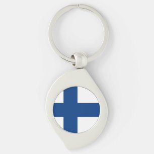 Finland Flag Key Ring