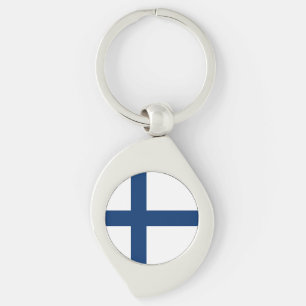 Finland Flag Key Ring