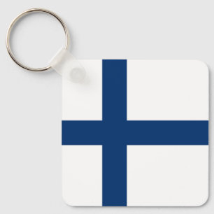 Finland Flag Key Ring