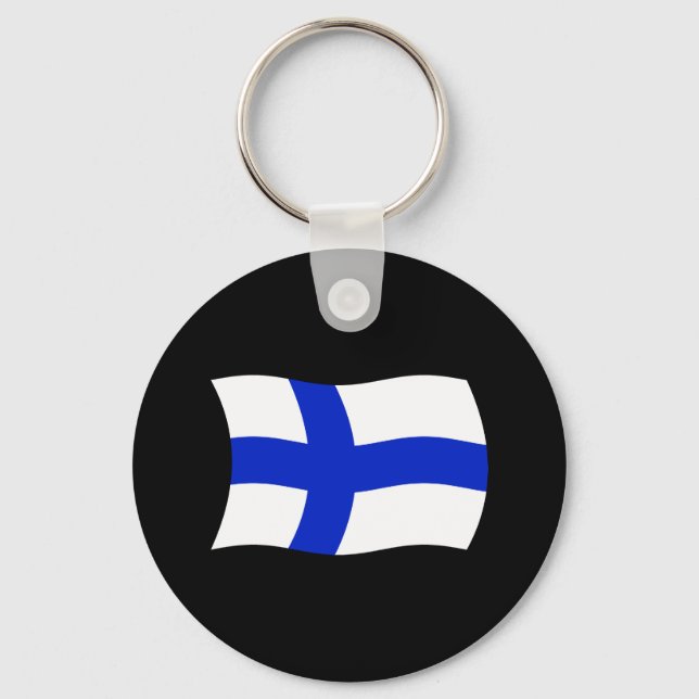 Finland Flag Keychain (Front)